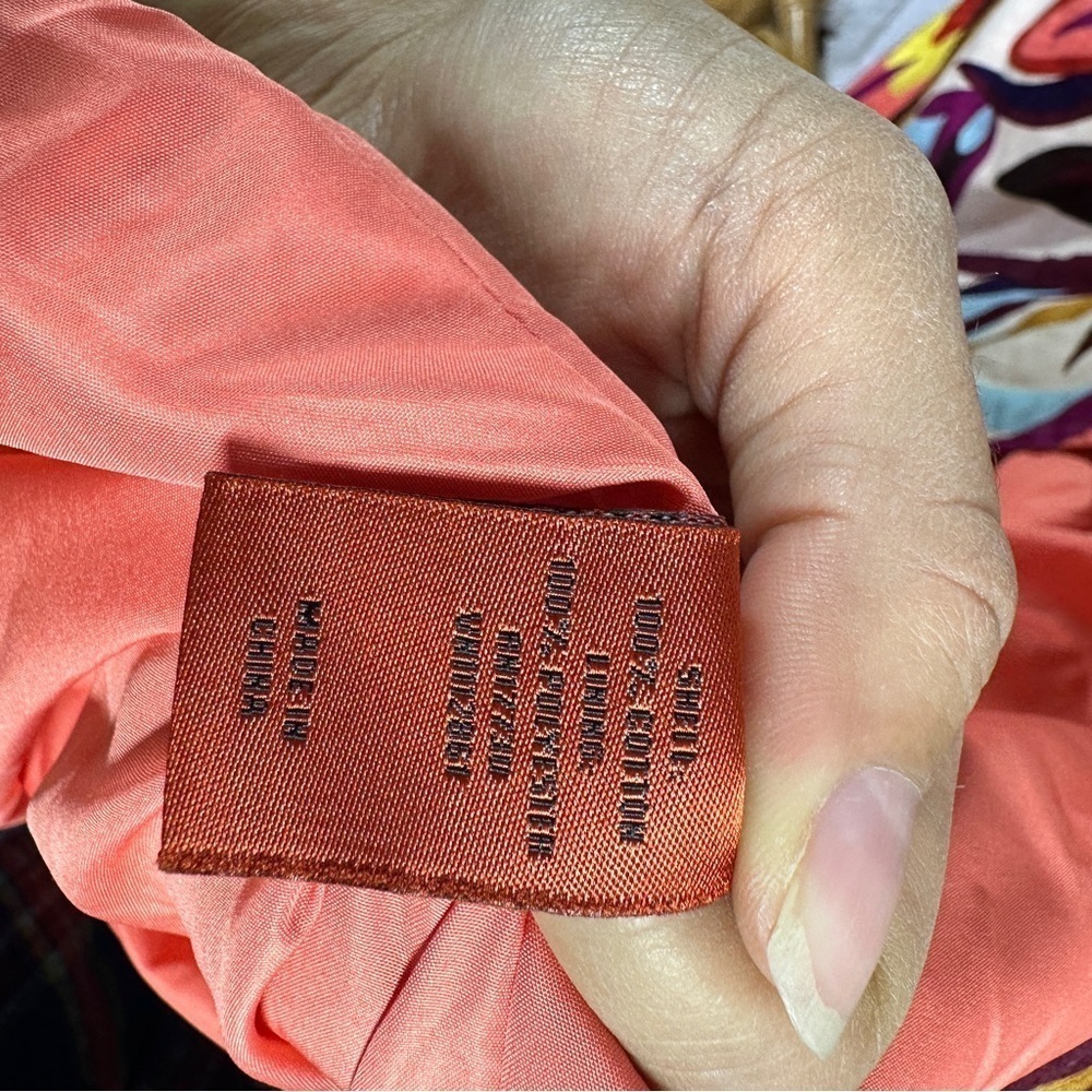 Missoni Target Trench Coat Women's Striped Colorful Duster Purple Button sz L - Picture 3 of 5